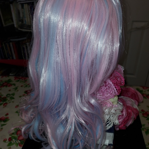Cosplay wig, pastel pink and blue - Picture 4 of 7